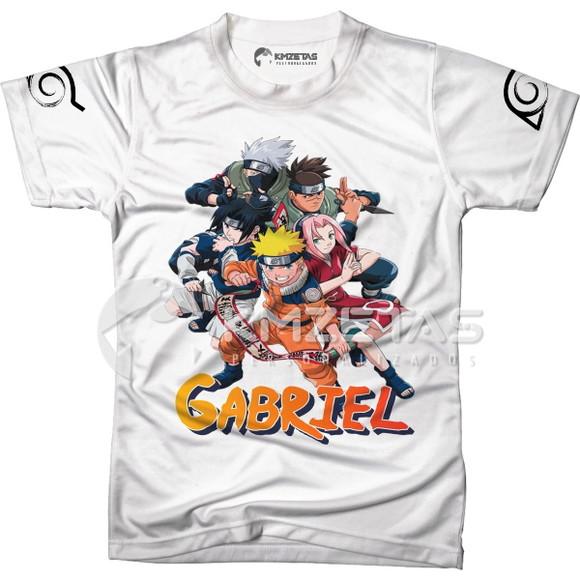 Blusa Naruto Anime Geek Infantil Adulto Personalizada
