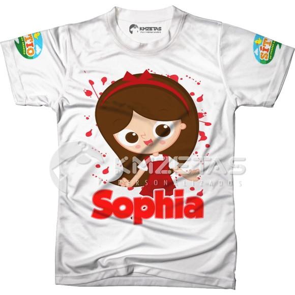 Blusa Narizinho Sitio do Picapau Amarelo Personalizada