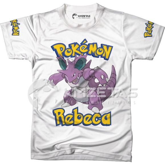 Blusa Nidoking Pokemon Infantil Adulo Personalizada
