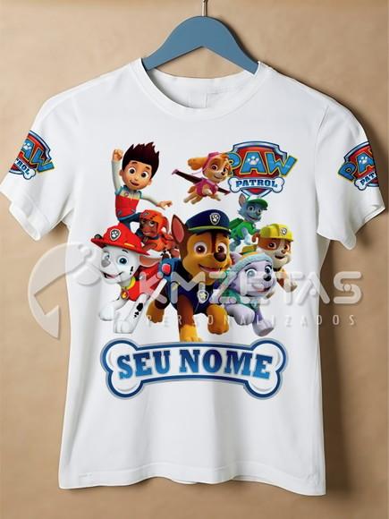 Blusa Patrulha Canina Camiseta Personalizada Camisa Unissex