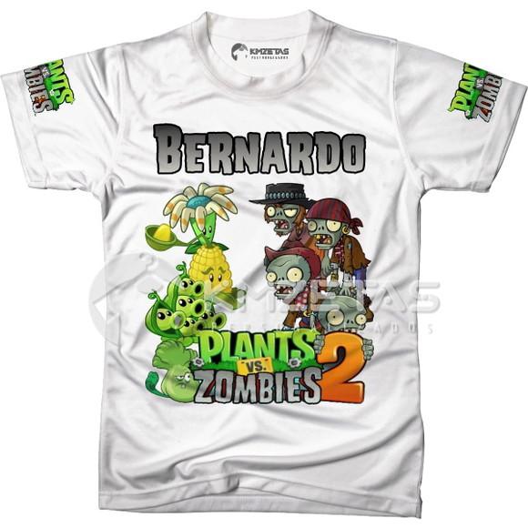 Blusa Plants Vs Zombies Heroes Infantil Adulto Personalizada