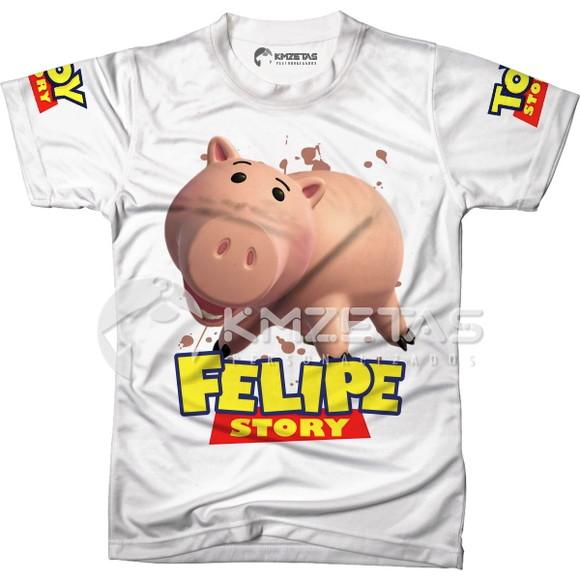 Blusa Porquinho Toy Story Woody Buzz Lightyear Jessie