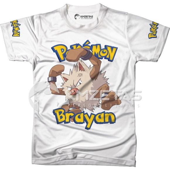 Blusa Primeape Pokemon Infantil Adulo Personalizada