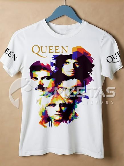 Blusa Queen Bandas Rock Música Camisa Freddie Mercury