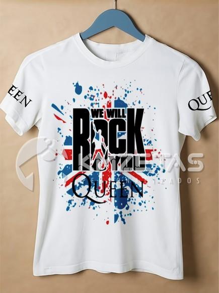 Blusa Queen We Will Rock You Camisa Freddie Mercury