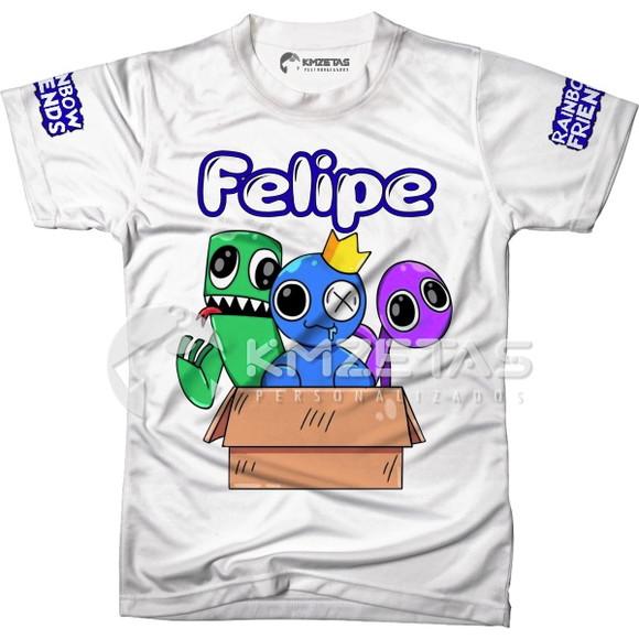 Blusa Rainbow Friends Infantil Adulto Personalizada