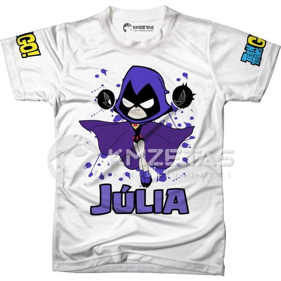Blusa Ravena Jovens Titans Infantil Adulto Personalizada