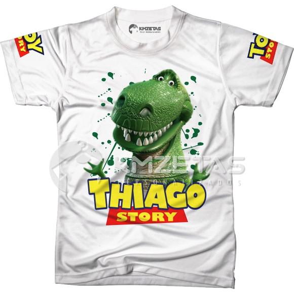 Blusa Rex Toy Story Woody Buzz Lightyear Personalizada