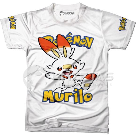 Blusa Scorbunny Pokemon Infantil Juvenil Adulo Personalizada