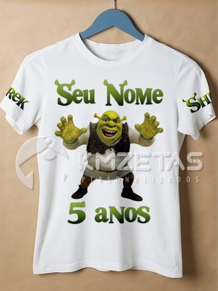 Blusa Shrek Festa Aniversário Infantil Personalizada
