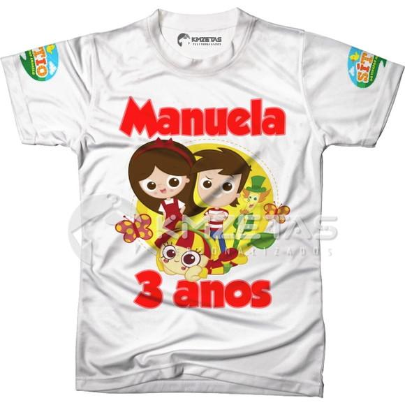 Blusa Sitio do Picapau Amarelo Aniversário Personalizada