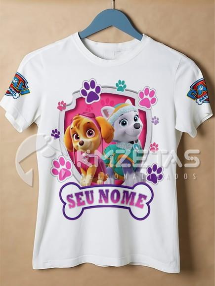 Blusa Skye Everest Patrulha Canina Infantil Personalizada