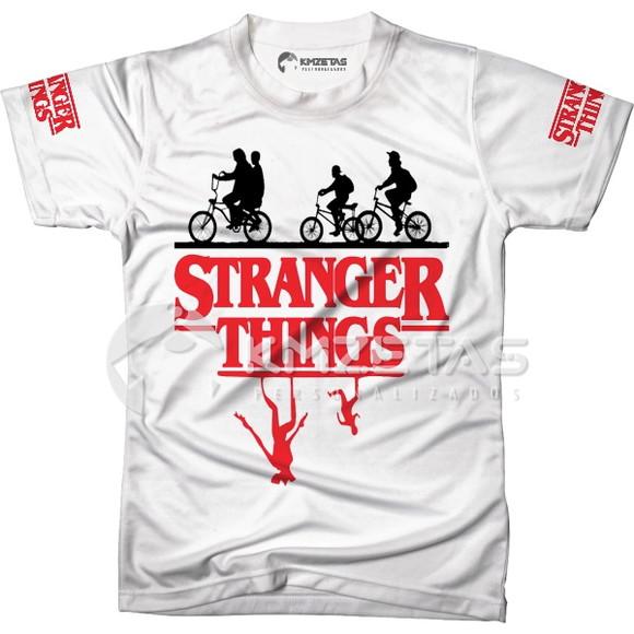 Blusa Stranger Things Camisa Camiseta Manga Curta