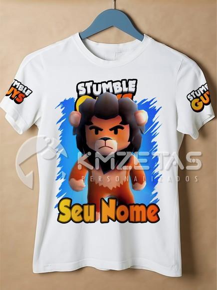 Blusa Stumble Guys Leão Lyon Game Jogo Personalizada