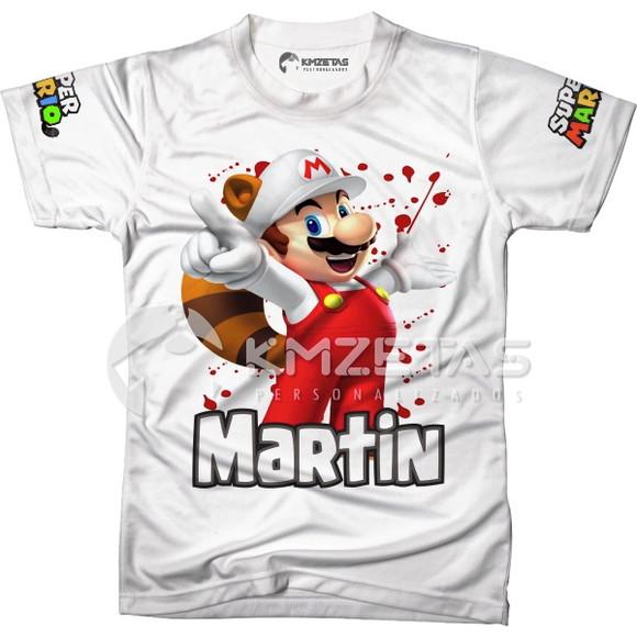 Blusa Super Mario Bros Game Infantil Adulto Personalizada