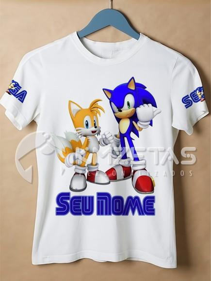 Blusa Tails Miles Sonic Infantil Adulto Personalizada