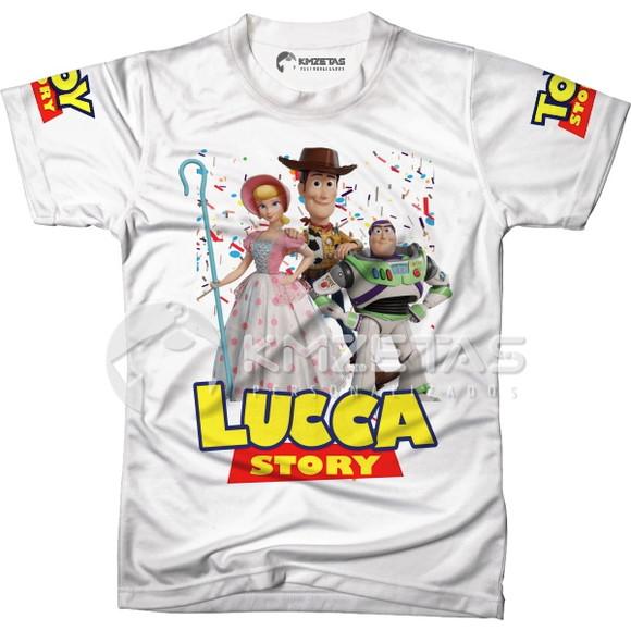 Blusa Toy Story 4 Infantil Woody Buzz Betty Personalizada