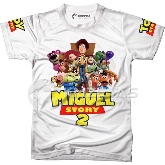 Blusa Toy Story Festa Infantil Aniversario Personalizada