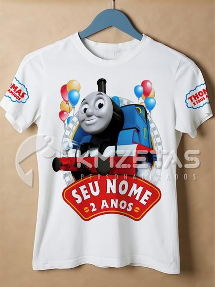 Blusa Trem Thomas e Seus Amigos Festa Infantil