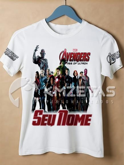 Blusa Vingadores Avengers Camisa Era de Ultron