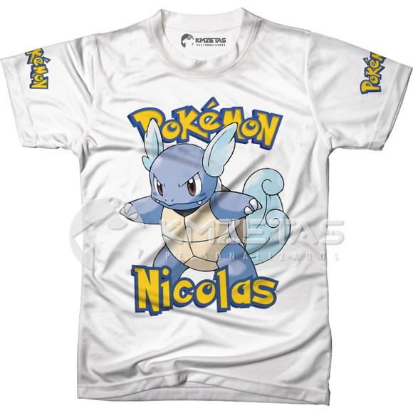 Blusa Wartortle Pokemon Infantil Adulo Personalizada
