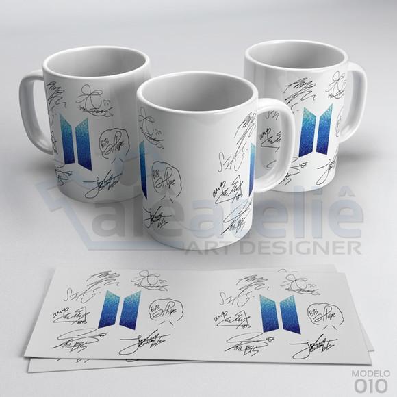 Caneca Bts Kpop Bangtan Boys Bias Logo Army Personalizada