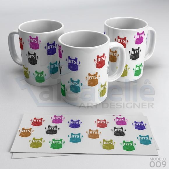 Caneca Bts Kpop Bangtan Boys Bias Logo Army Personalizada