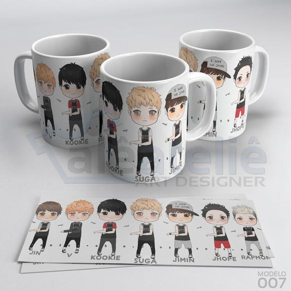 Caneca Bts Kpop Bangtan Boys Bias Logo Army Personalizada