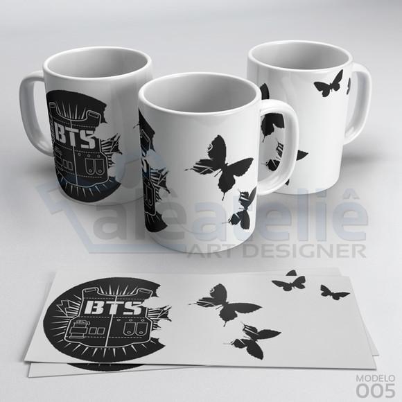 Caneca Bts Kpop Bangtan Boys Bias Logo Army Personalizada