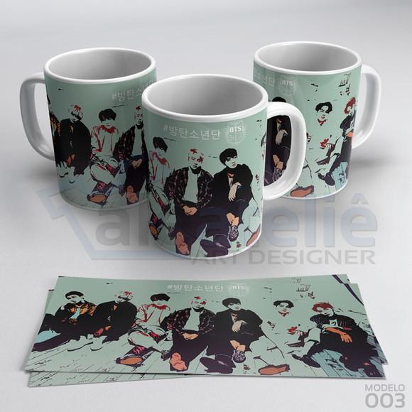 Caneca Bts Kpop Bangtan Boys Bias Logo Army Personalizada