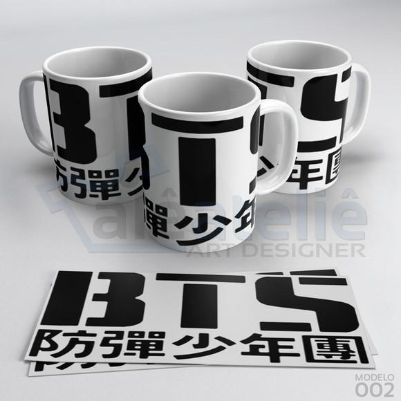 Caneca Bts Kpop Bangtan Boys Bias Logo Army Personalizada