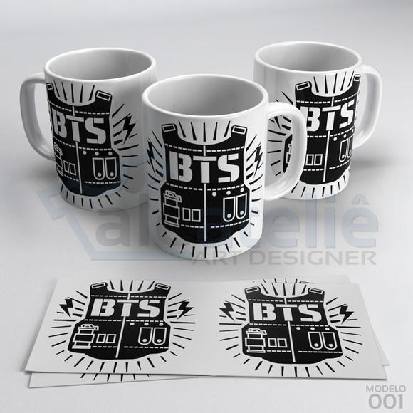 Caneca Bts Kpop Bangtan Boys Bias Logo Army Personalizada