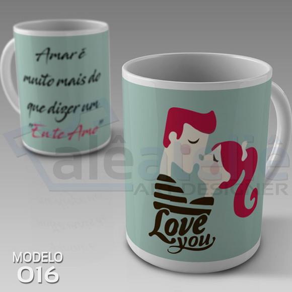 Caneca Dia dos Namorados Amar é muito mais que Dizer Te Amo