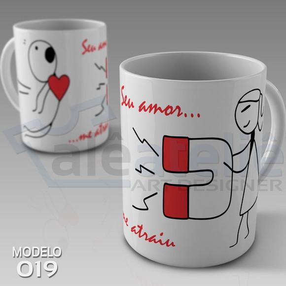 Caneca Dia dos Namorados Seu Amor me Atraiu