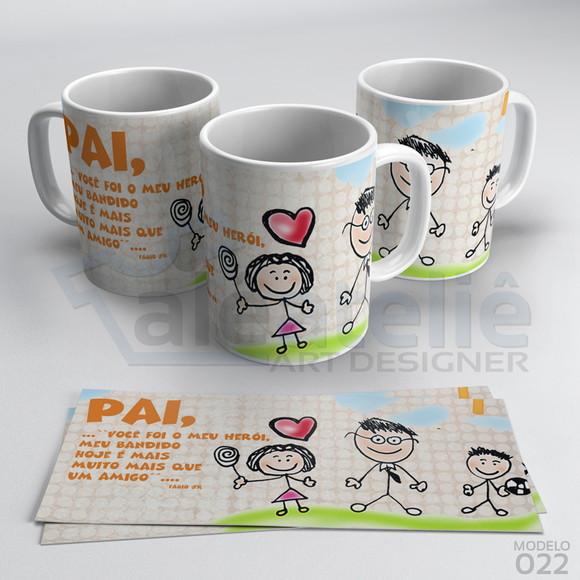 Caneca Dia dos Pais Personalizada - Pai Muito Mais que Amigo