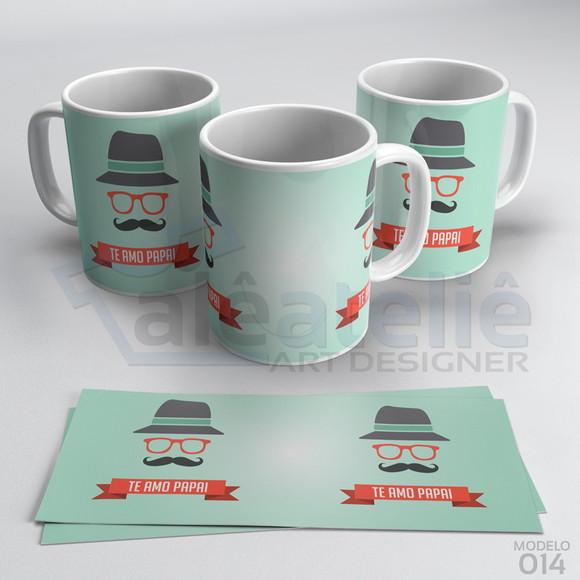 Caneca Dia dos Pais Personalizada - Te Amo Papai