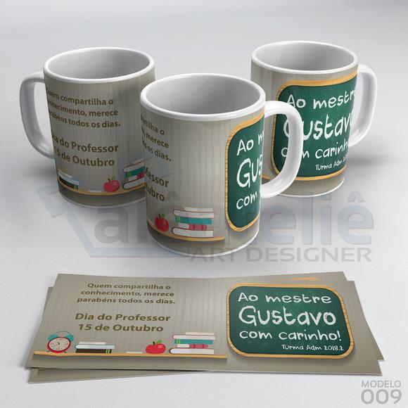 Caneca Dia dos Professores Personalizada com Nome