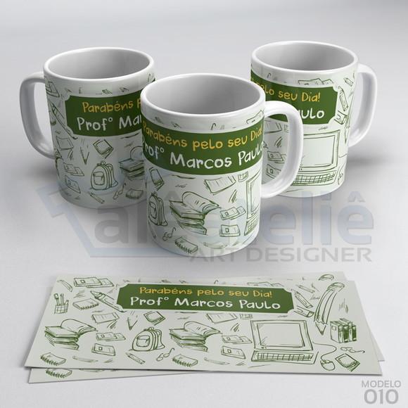 Caneca Dia dos Professores Personalizada com Nome
