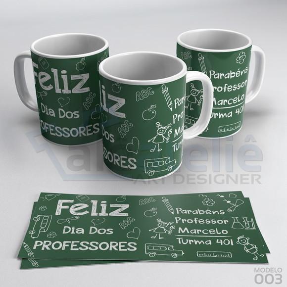 Caneca Dia dos Professores Personalizada com Nome