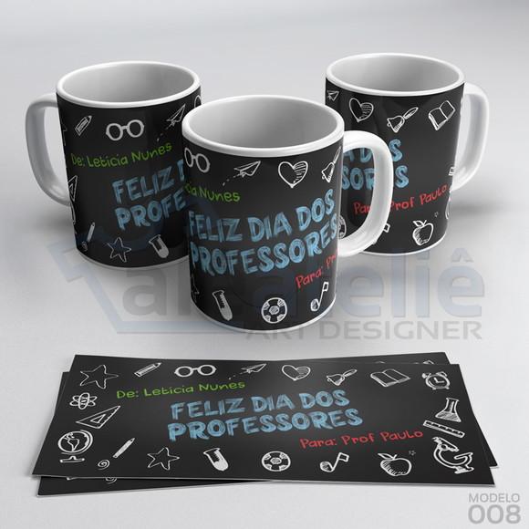 Caneca Dia dos Professores Personalizada com Nome