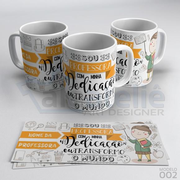 Caneca Dia dos Professores Personalizada com Nome