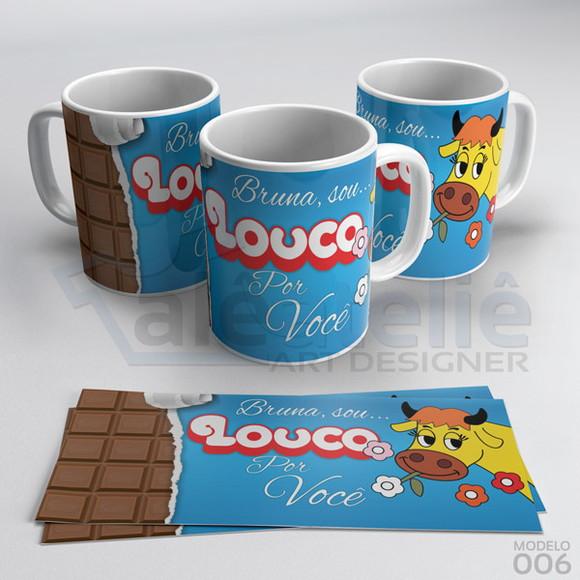 Caneca Feliz Páscoa Chocolate Lollo Personalizada com Nome