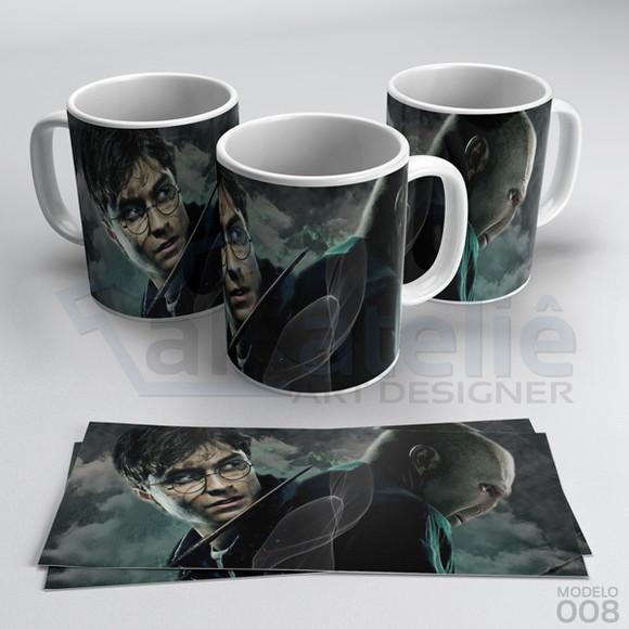 Caneca Harry Potter 4 Casas Hogwarts Personalizada Porcelana