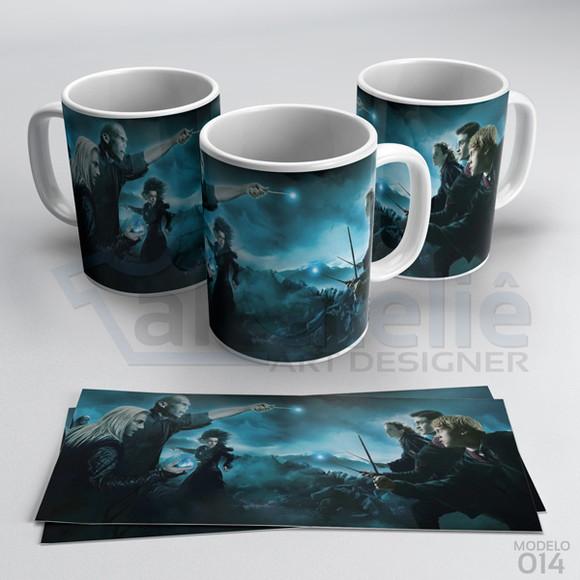 Caneca Harry Potter Lord Voldemort Hogwarts Personalizada