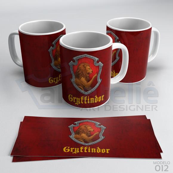 Caneca Harry Potter Rony Hermione Hogwarts Porcelana