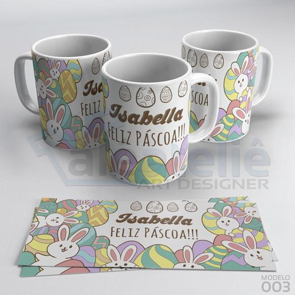 Caneca Páscoa Chocolate Talento Personalizada com Nome
