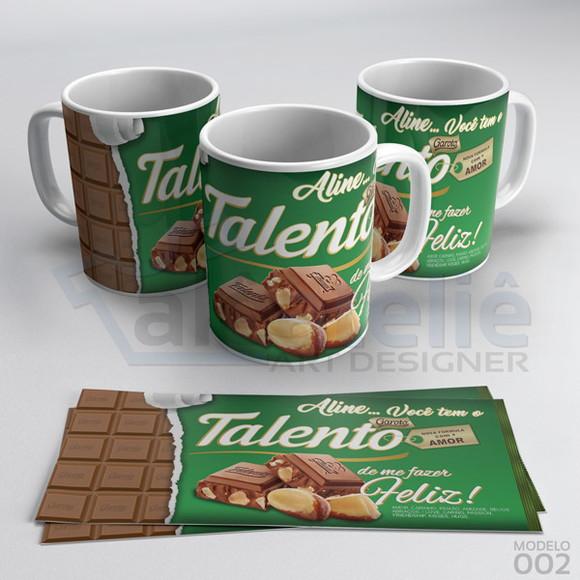 Caneca Páscoa Serenata de Amor Personalizada com Nome
