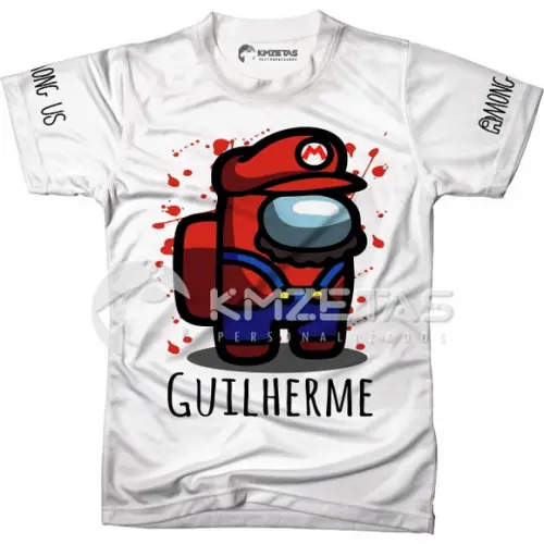Blusa Among Us Mario Bros Infantil Adulto Personalizada