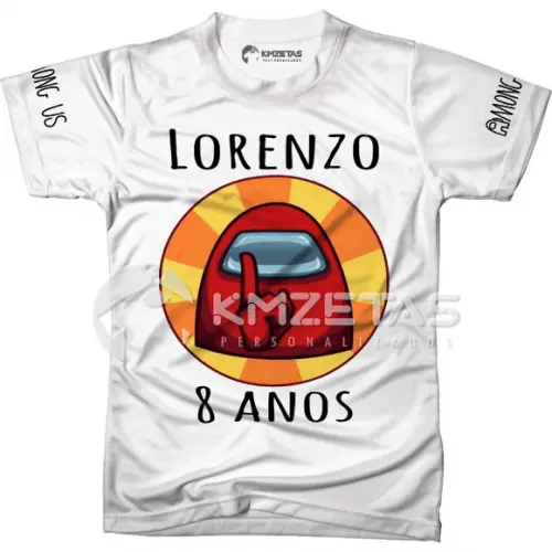 Blusa Among Us Shhh Festa Infantil Adulto Personalizada