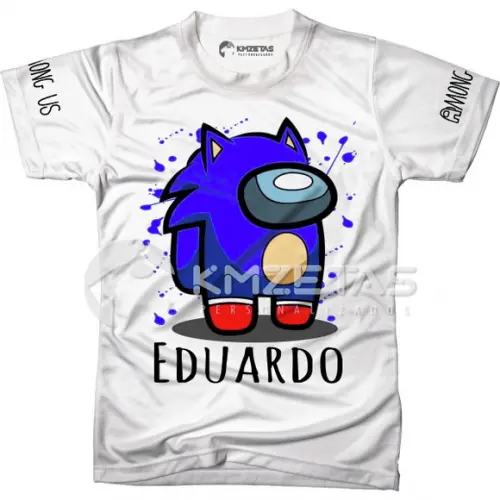 Blusa Among Us Sonic Infantil Adulto Personalizada
